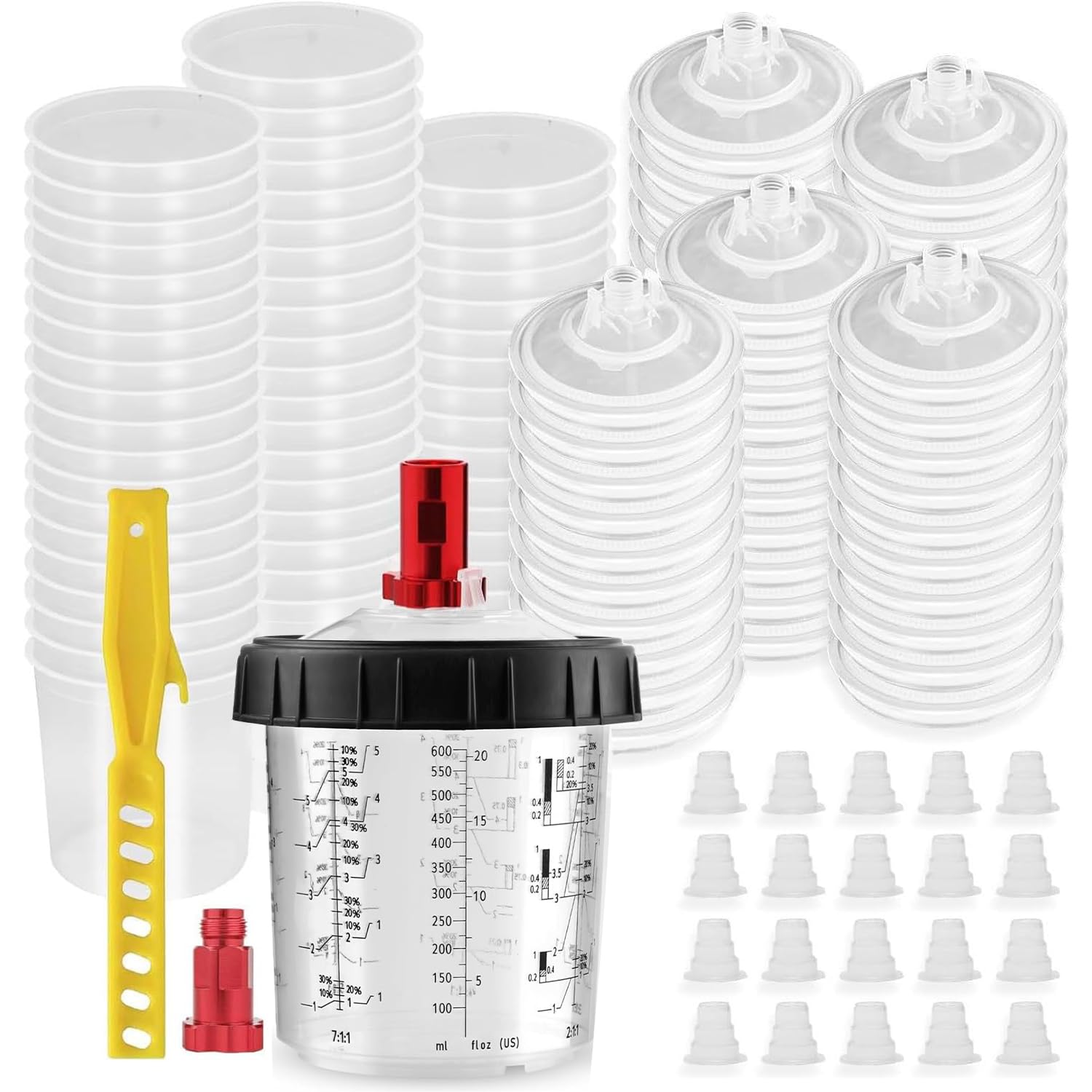 AUTOCOAT Disposable Paint Spray Gun Cup, Paint System for HVLP and LVLP Paint Sp