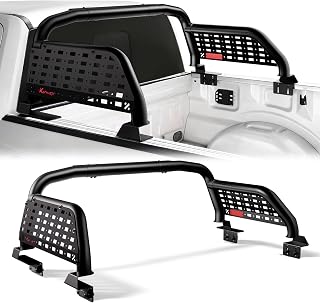 KEHOSX Adjustable Roll Bar for Truck Compatible with Ram Silverado F150 | Fits Ram 1500, Tundra, Titan (59"-66" ). Heavy Duty Alloy Steel Stronger Enhance Rollover Protection on Off-road