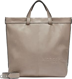 LIEBESKIND BERLIN Leather Shoulder Bag Shopper Elvira Lamb SF Verna Tote Stone Taupe