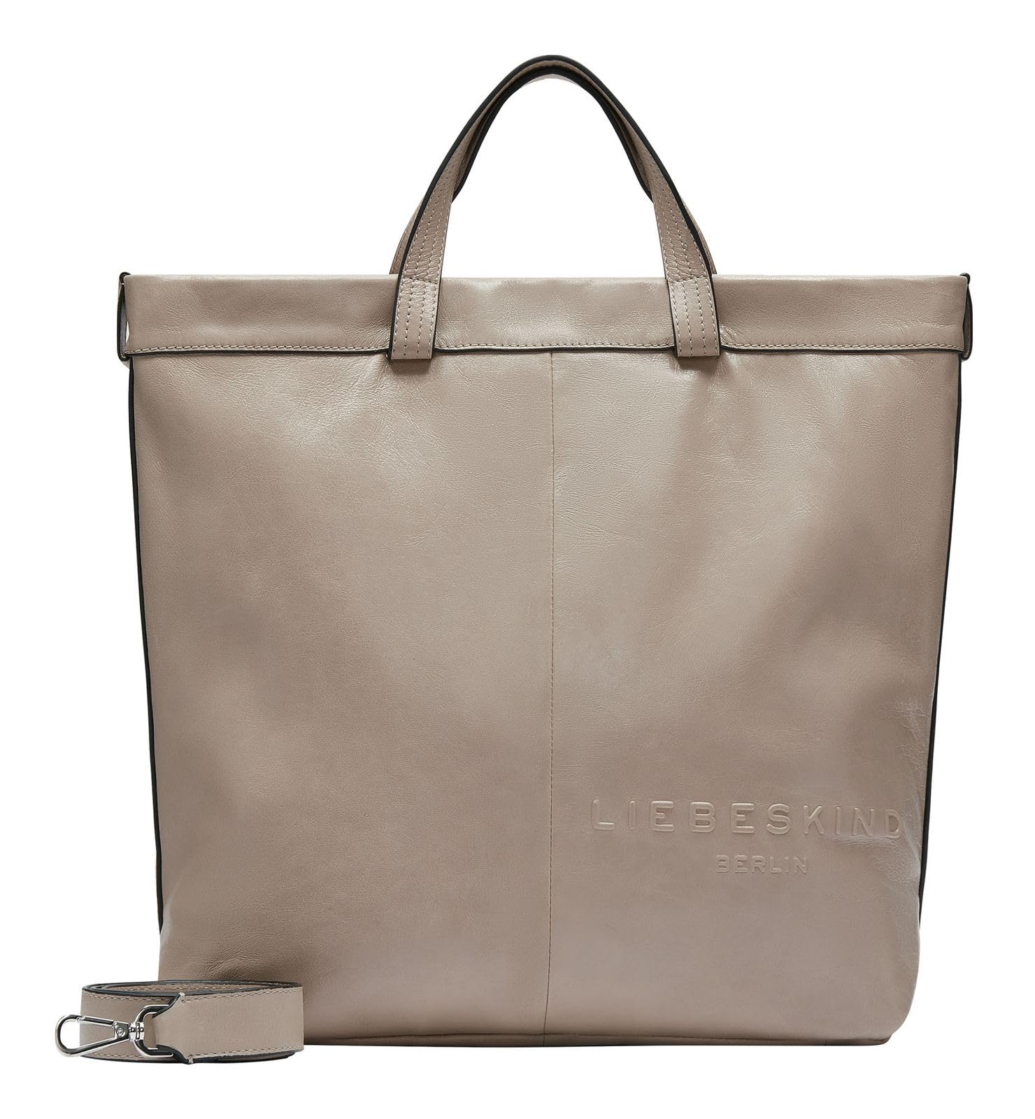 LIEBESKIND BERLIN Leather Shoulder Bag Shopper Elvira Lamb SF Verna Tote Stone T