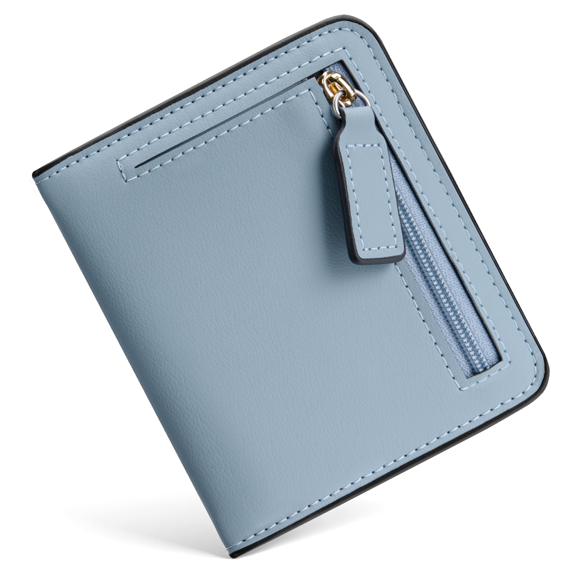 Toughergun Women’s Small Slim Vegan Leather Wallet with RFID Protection, Compact