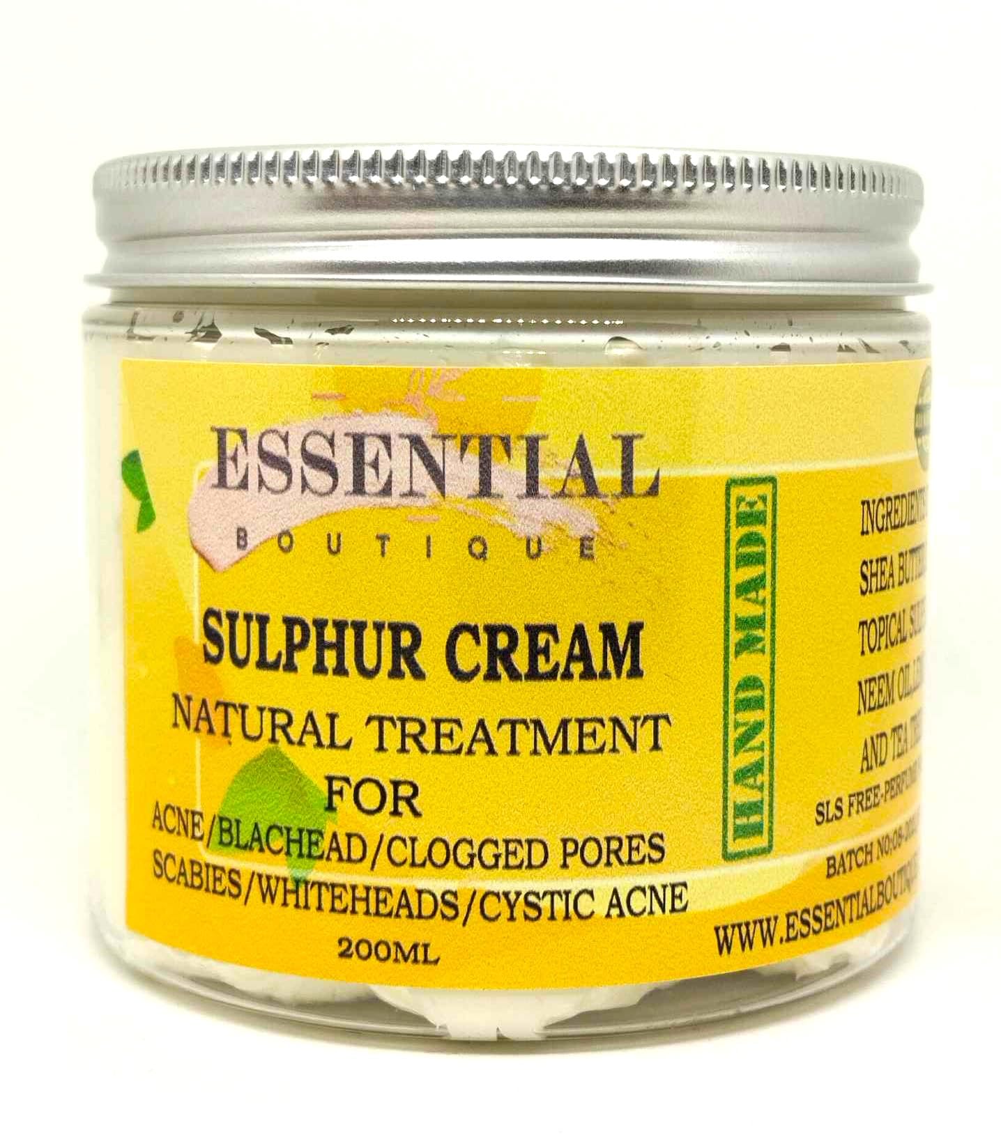 Sulfur Ointment sulphur cream acne blackhead spot zit treatment 200ml