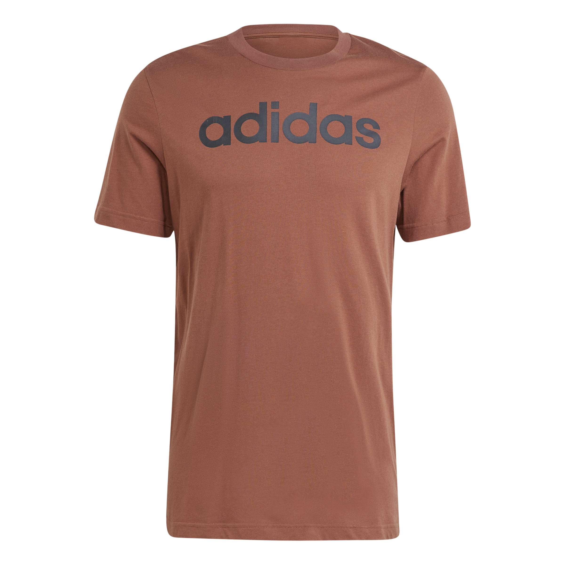 Adidas Essentials Single Jersey Linear Embroidered Logo Tee Men's T-Shirt
