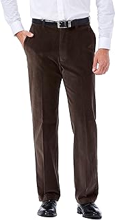 Haggar Mens Premium Stretch Corduroy Classic Fit Trousers