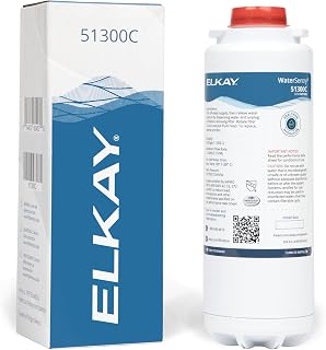 Elkay Genuine WaterSentry 51300C Replacement Filter | NSF/ANSI Certified, 3,000 Gallons, Reduces Lead & Microplastics, ezH2O Bottle Fillers