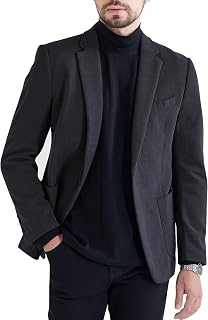 MAGE MALE Men's Casual Two Button Blazer Sport Coats Solid Color Jacket