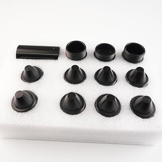 1.375''X24 Cone Shaped Parts Aluminium Replacemet Sealed End (Black, 1.375''X24, 5/8)