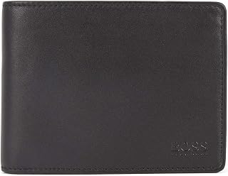 BOSS Men Arezzo Leather Wallet with Embossed Logo