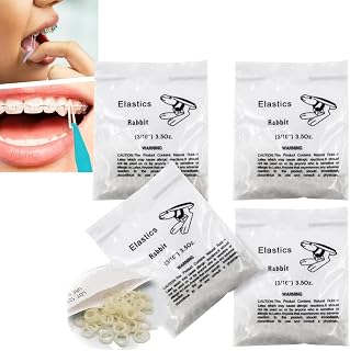 400 Pcs Small Rubber Bands for Teeth Braces,Multi-Purpose Dental Bands,Braces Elastic Bands for Teeth,Teeth Gap Bands,Braces Rubber Bands,Dental Orthodontic Elastic Bands,Braces Bands,Dental Bands