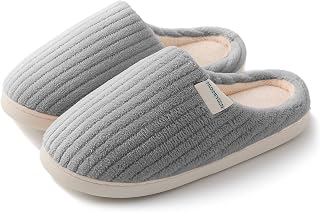 HUXMEYSON Womens Slippers Fuzzy House Slippers, Cozy Slippers for Women Indoor Fluffy Outdoor Slippers with Anti-Skid Sole