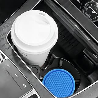 Anti Slip Car Cup Coaster, Universal Rubber Spill Mat for Vehicle Interior, Cup Holder Protector Pad