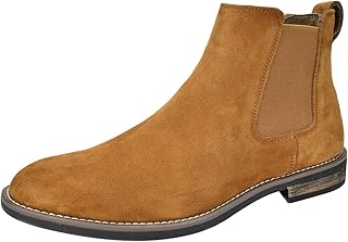 Bruno Marc Chelsea Boots Men PU Leather Stain Resistant