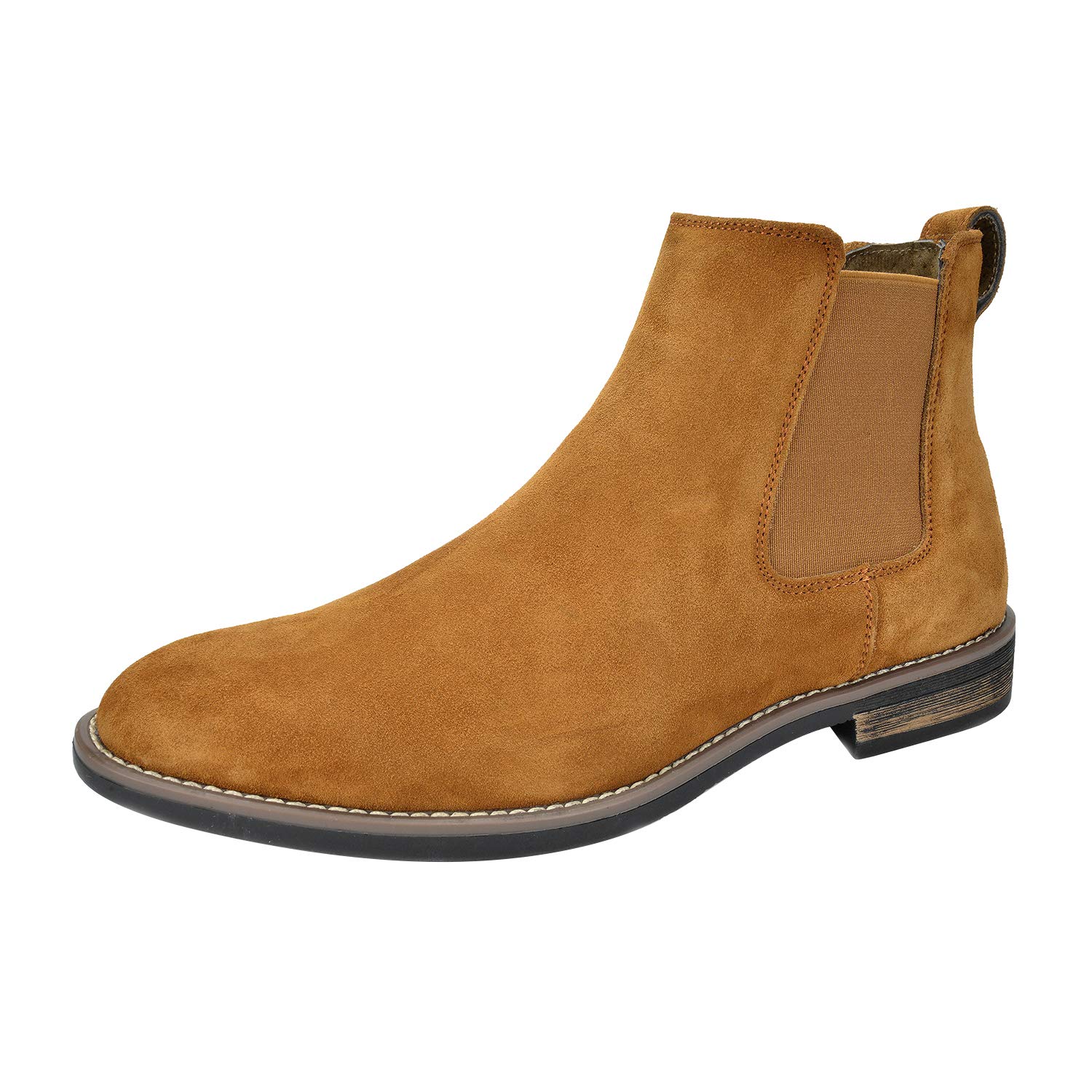 Bruno Marc Chelsea Boots Men PU Leather Stain Resistant