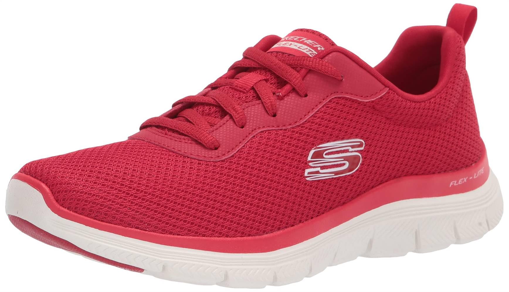 Skechers Women's Flex Appeal 4.0 Active Flow Trainers, Red, 38 EU