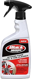 Black Magic 120228 Intense Foam Wheel & Tire Cleaner, 22 fl oz | High-Foaming Deep Cleaning Spray, Color-Changing Formula, Removes Dirt, Grime & Brake Dust, Safe on All Wheels & Tires