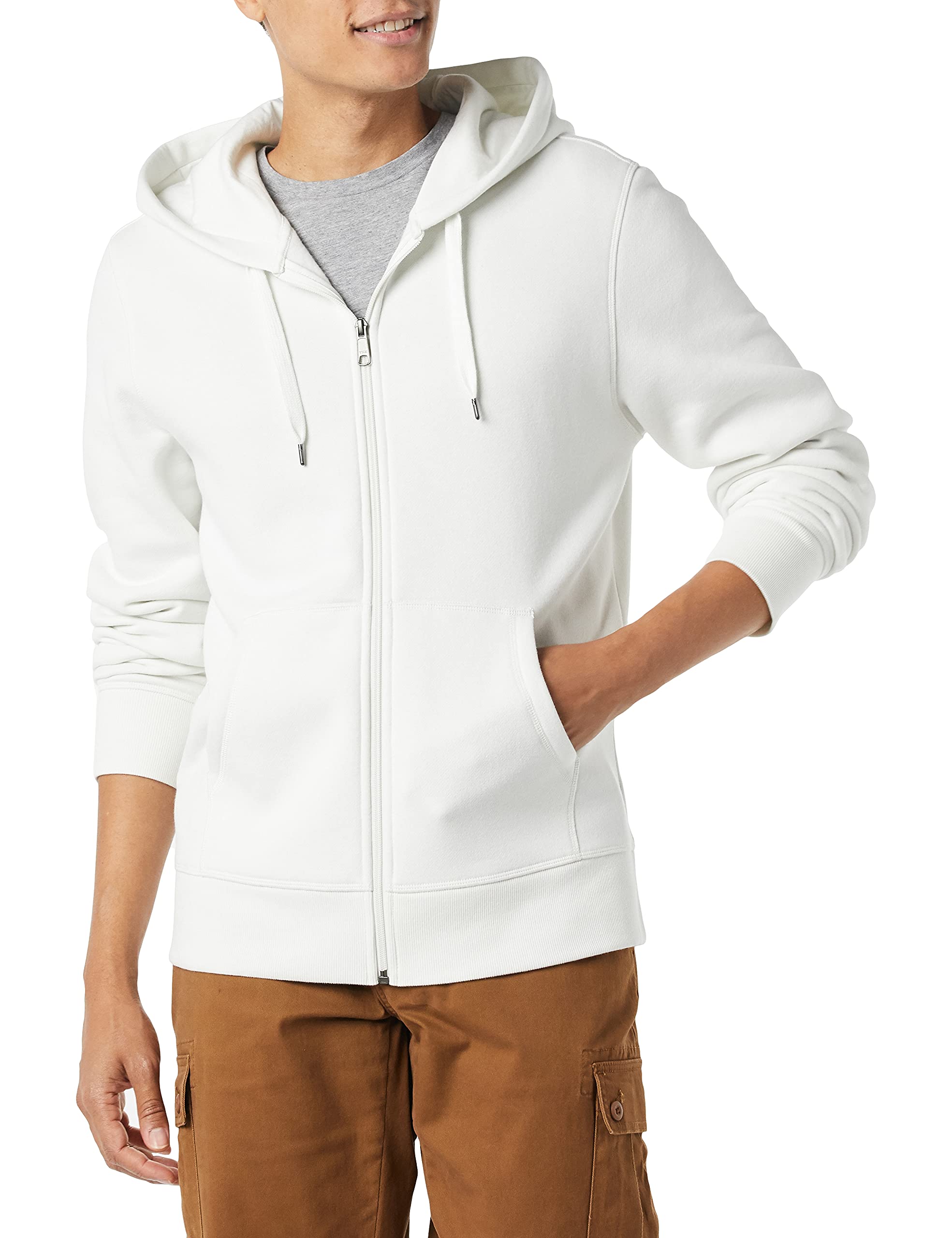 Amazon Essentials Men's Fleece Full-Zip Hoodie (Available in Plus Size)