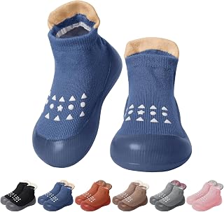 EDOTON Baby Sock Shoes Infant First Walking Shoes Non Slip Rubber Sole Sneakers Outdoor Shoes for Toddlers Baby Boys Girls