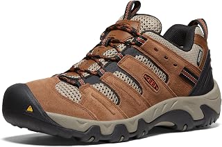 KEEN Men's Headout Waterproof Hiking Shoes, Bison Fossil Orange, 47.5 EU