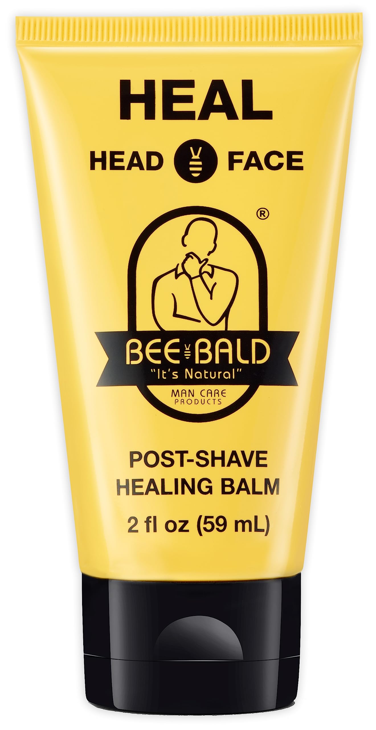 Bee Bald HEAL Aftershave for Men, Calm & Soothes, After Shave Balm, 2 fl oz | Im