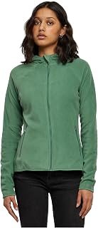 Urban Classics Ladies Polar Fleece Zip Hoodie Women's Jogging Sweatshirt Black Regular