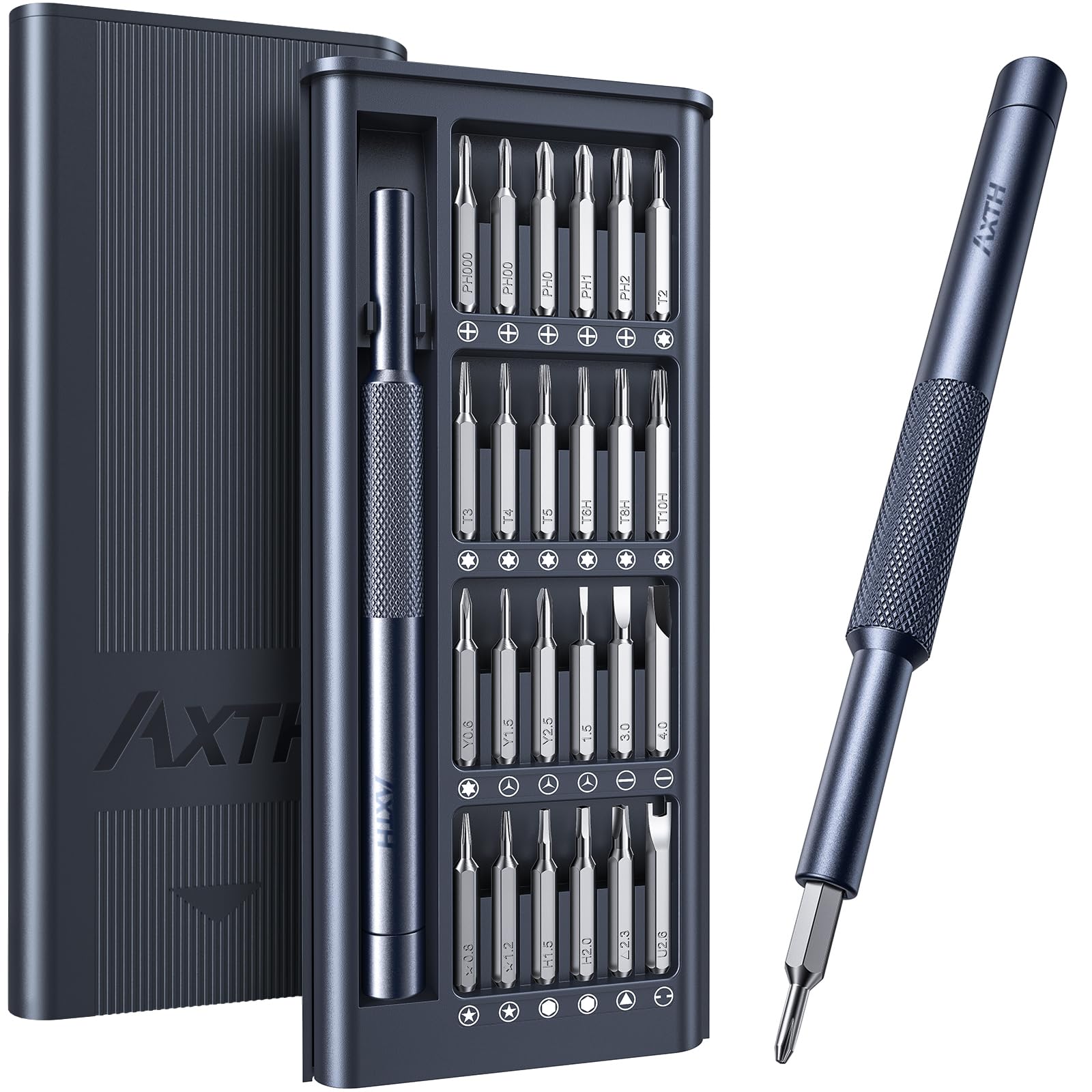 AXTH 25-in-1 Small Precision Screwdriver Set, Professional Mini Repair Tool | [B