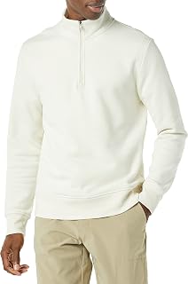 Amazon Essentials Men's Regular Fit Long-Sleeve Quarter-Zip Pullover Fleece Sweatshirt with Mock Neck, Midweight