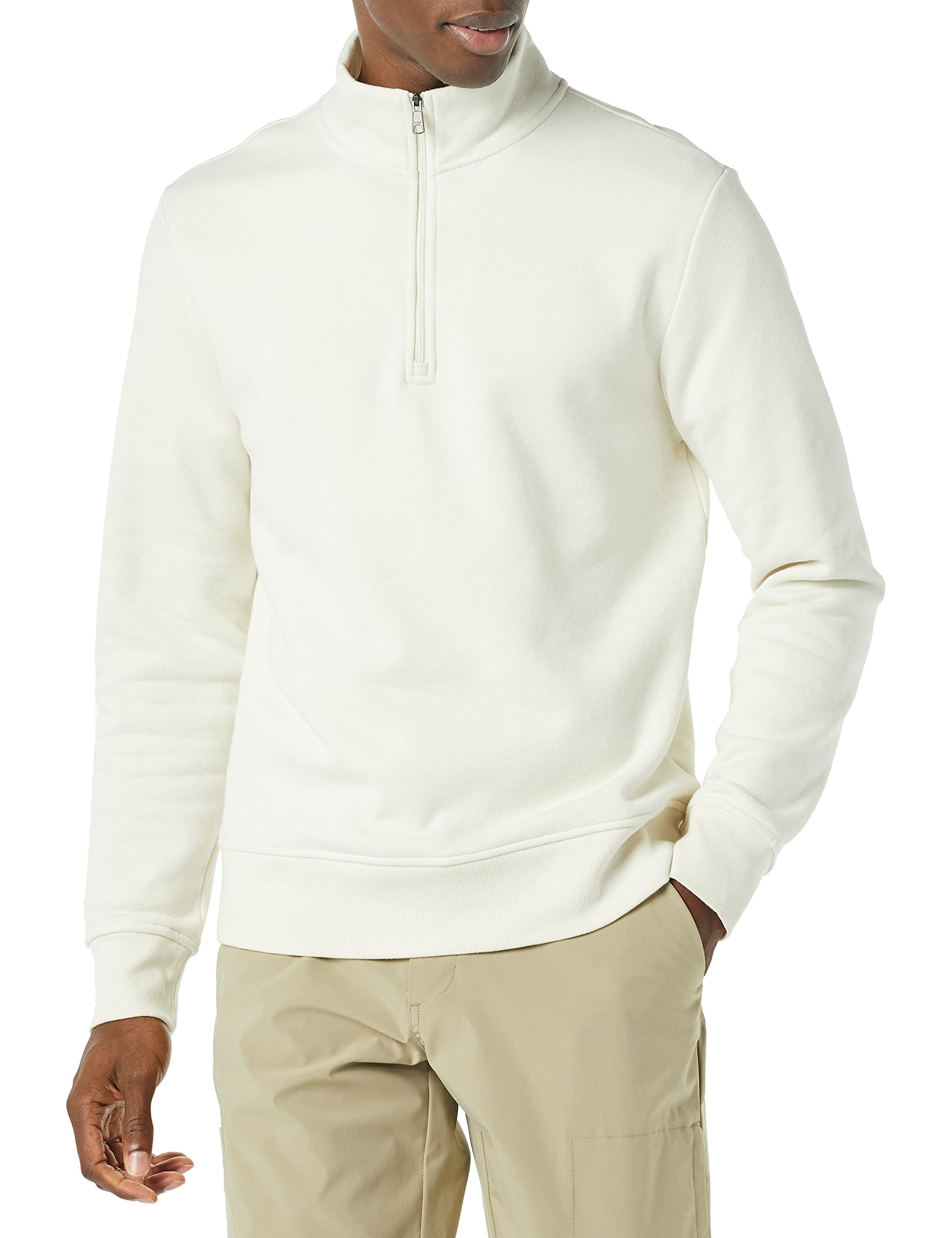 Amazon Essentials Men's Regular Fit Long-Sleeve Quarter-Zip Pullover Fleece Swea