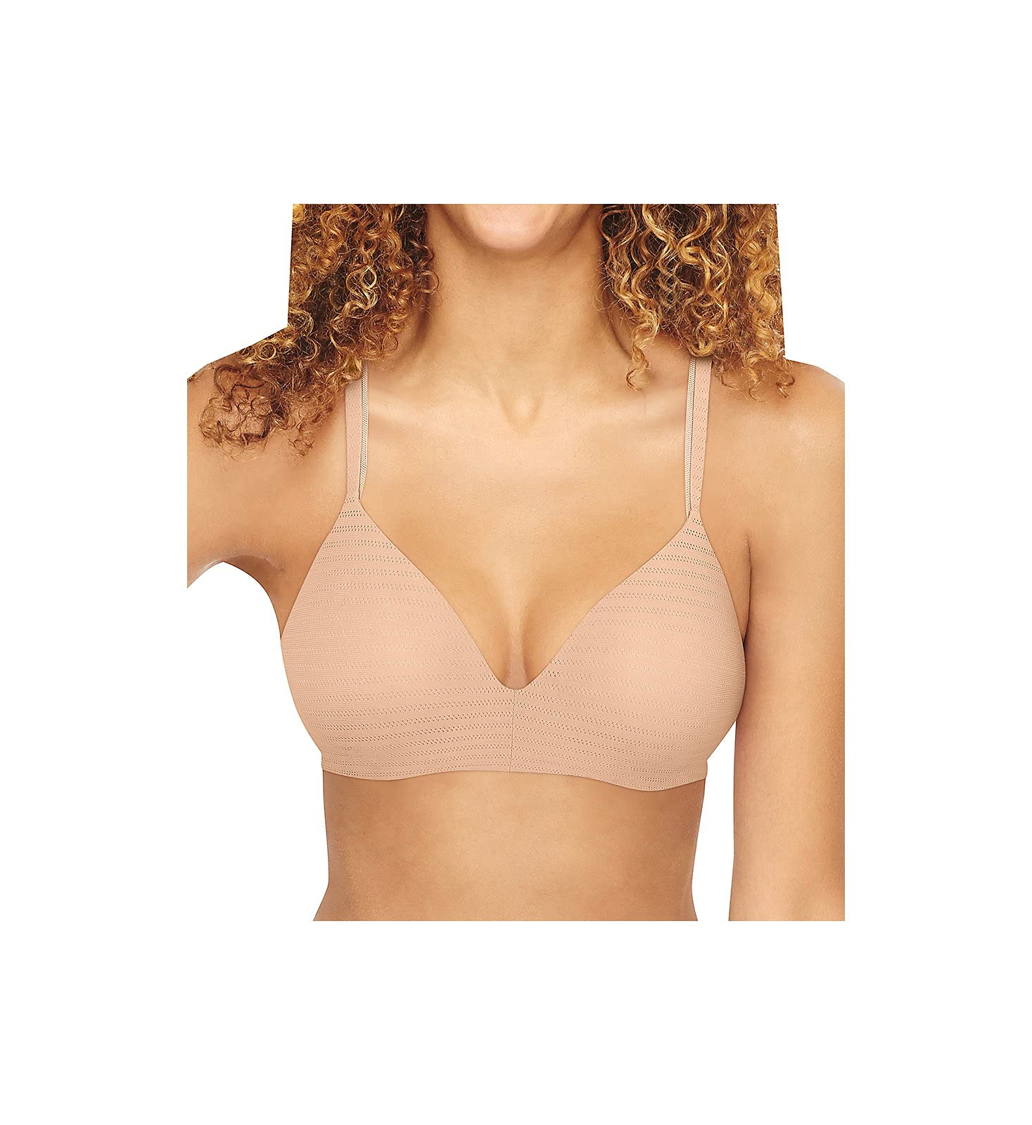 Hanes Women's Moisture Wicking, Wireless Convertible T-Shirt Bra