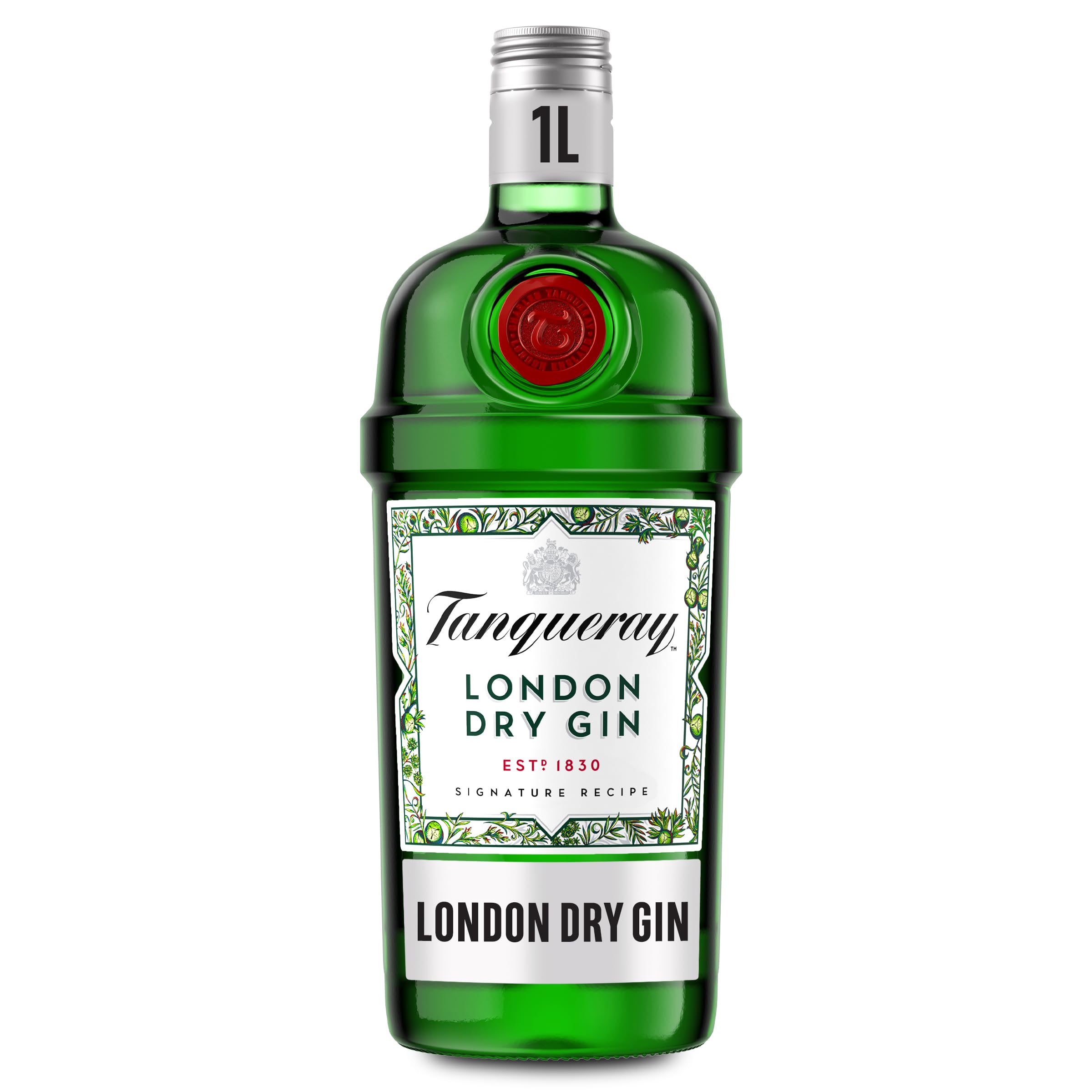 Tanqueray London Dry Gin | 41.3% vol | 1L | Award-Winning Premium Spirit | Disti
