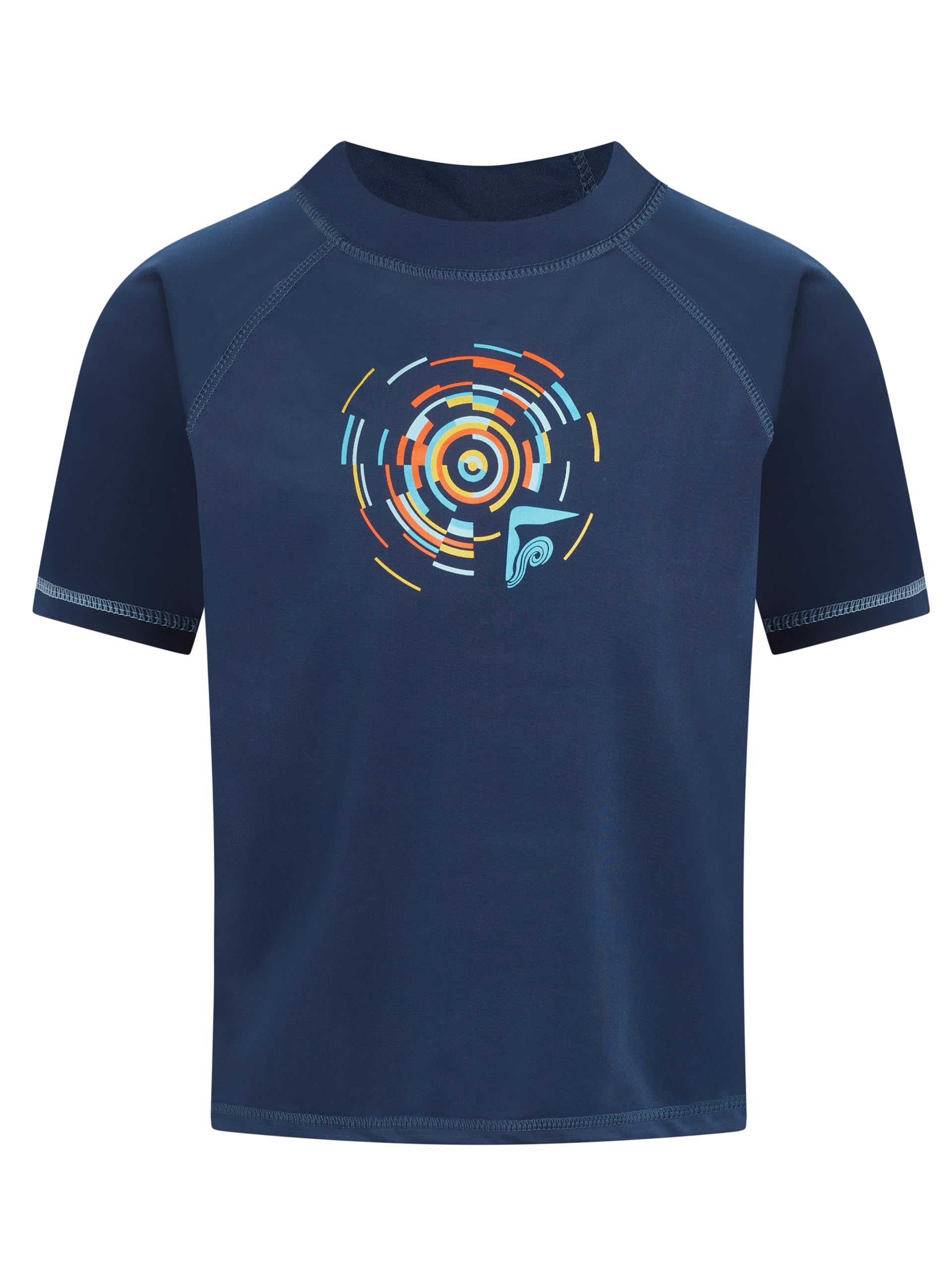 Kanu Surf Boy's Horizon UPF 50+ Sun Protective Rashguard Swim Shirt Rash Guard S