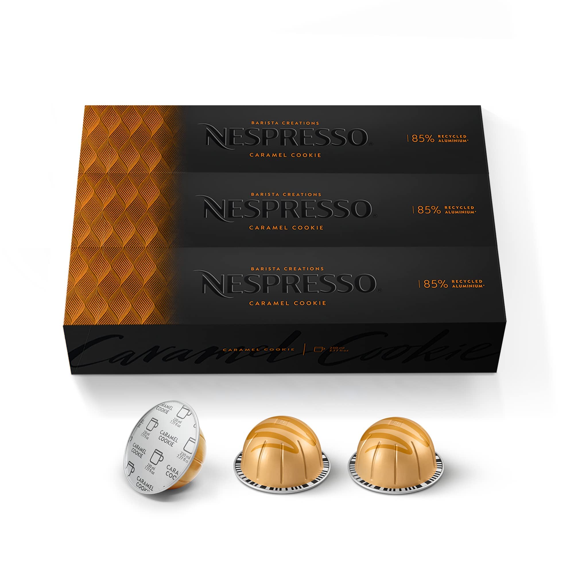 Nespresso Capsules VertuoLine, Caramel Cookie, Mild Roast Coffee, 40-Count Coffe