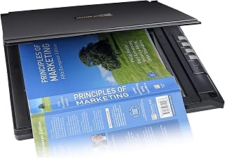 Plustek OpticSlim 2700 - High Speed Flatbed Scanner, 3 sec Fast Scan | 4 Button for Quick Scan - Compact Design for Home and Home Office. Windows and Mac Support