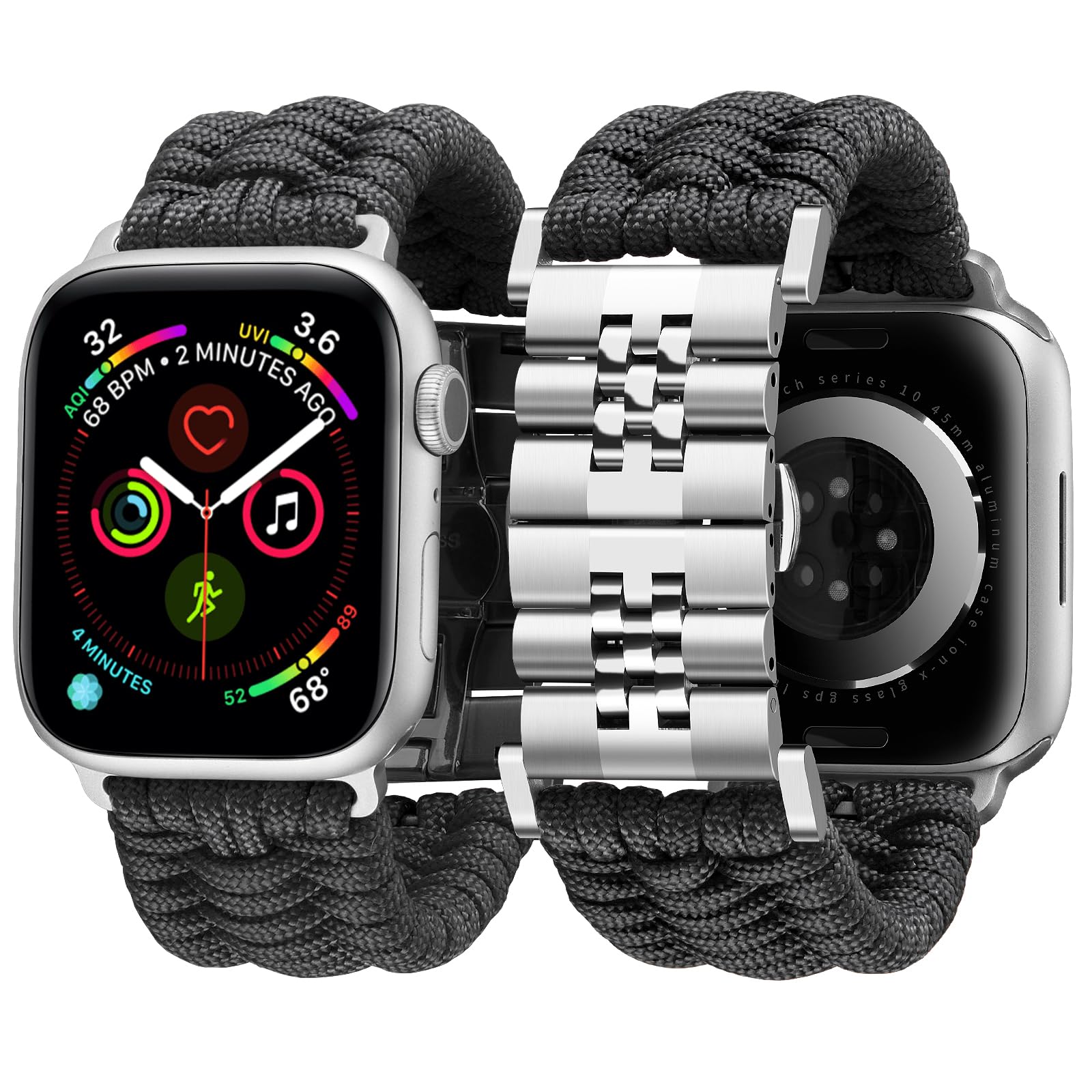 BINLUN Compatible with Apple Watch Band 49mm 46mm 45mm 44mm 42mm 41mm 40mm 38mm 