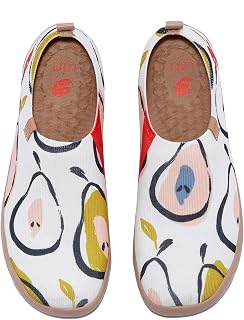 UIN Women's Las Meninas Flying Weaving Comfort Soft Lightweight Slip On Corlorful Fashion Art Painted Travel Shoe