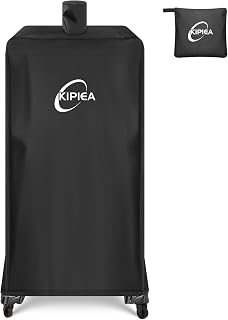 Kipiea Vertical Pellet Smoker Cover for Pit Boss 3/4/5/7 Series, 500D Heavy Duty Waterproof BBQ Grill Cover for All-Weather Outdoor Storage Protection, Windproof, UV Resistant, Tear & Fade Resistant