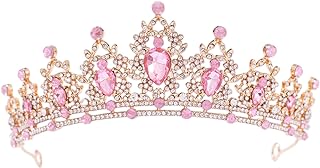 FORSEVEN Crystal Tiaras Crowns for Women Wedding Birthday Halloween Crowns | Adult Rhinestone Birthday Crown Bride Mother Wife Queen Lightweight Amusement Park Tiara Engagement Pageant Prom Party Gifts