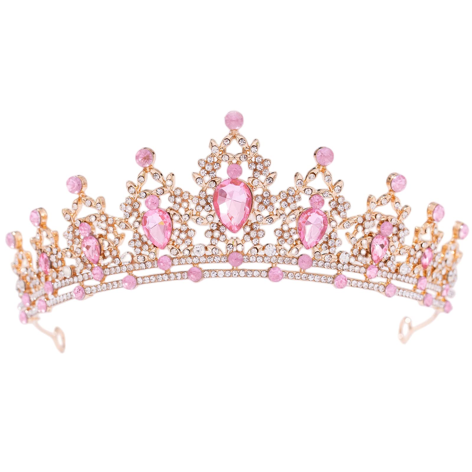 FORSEVEN Crystal Tiaras Crowns for Women Wedding Birthday Halloween Crowns | Adu