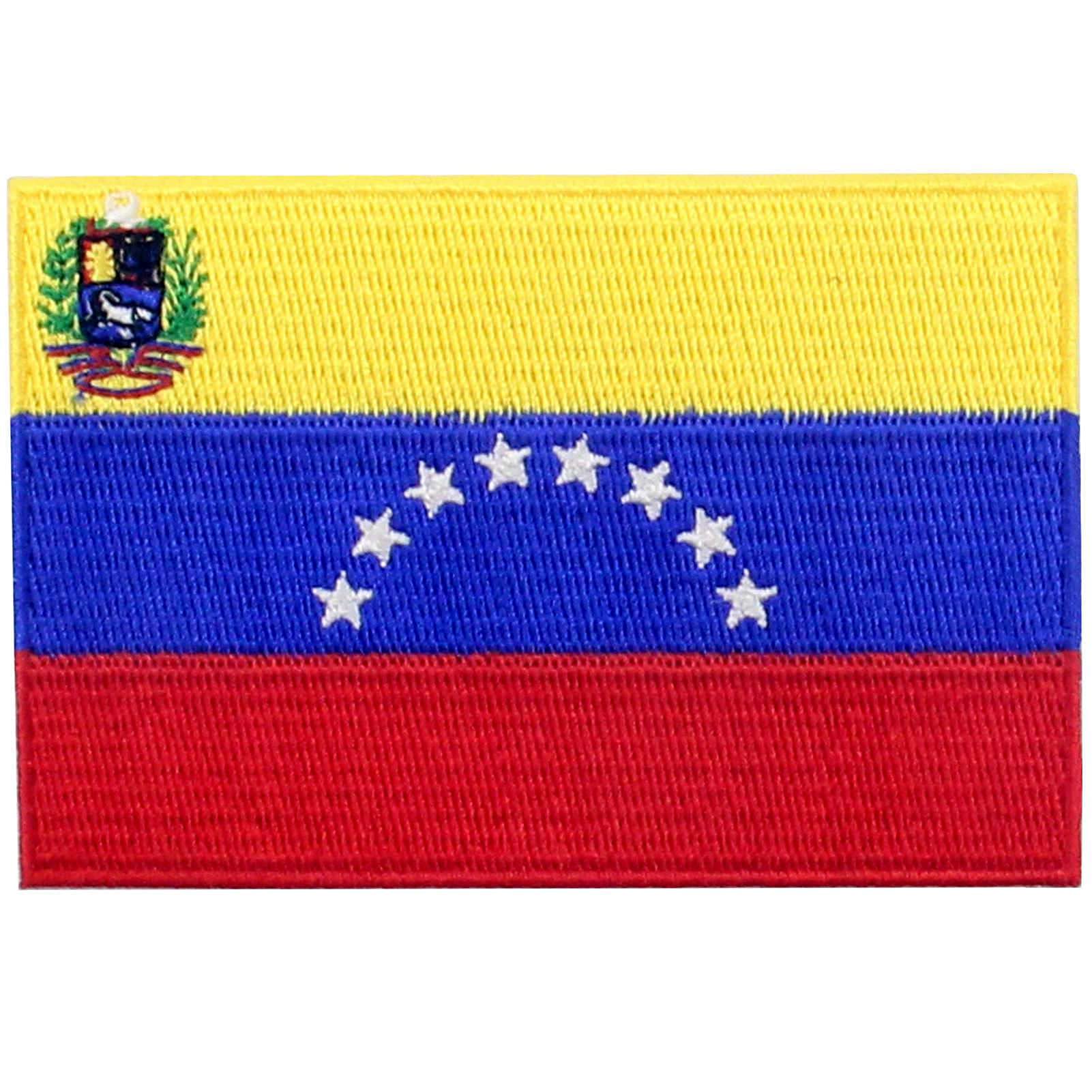 Écusson brodé drapeau du Venezuela - Écusson thermocollant ou à coudre - Emblème