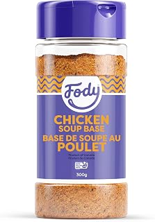 Fody Foods Chicken Soup Base & Seasoning, 10.6 Oz, Ready to Use, Garlic and Onion Free, Low FODMAP Certified, Gut & IBS Friendly, Non-GMO, Gluten Free