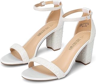 DREAM PAIRS Women's Chunky Block Heel Sandals