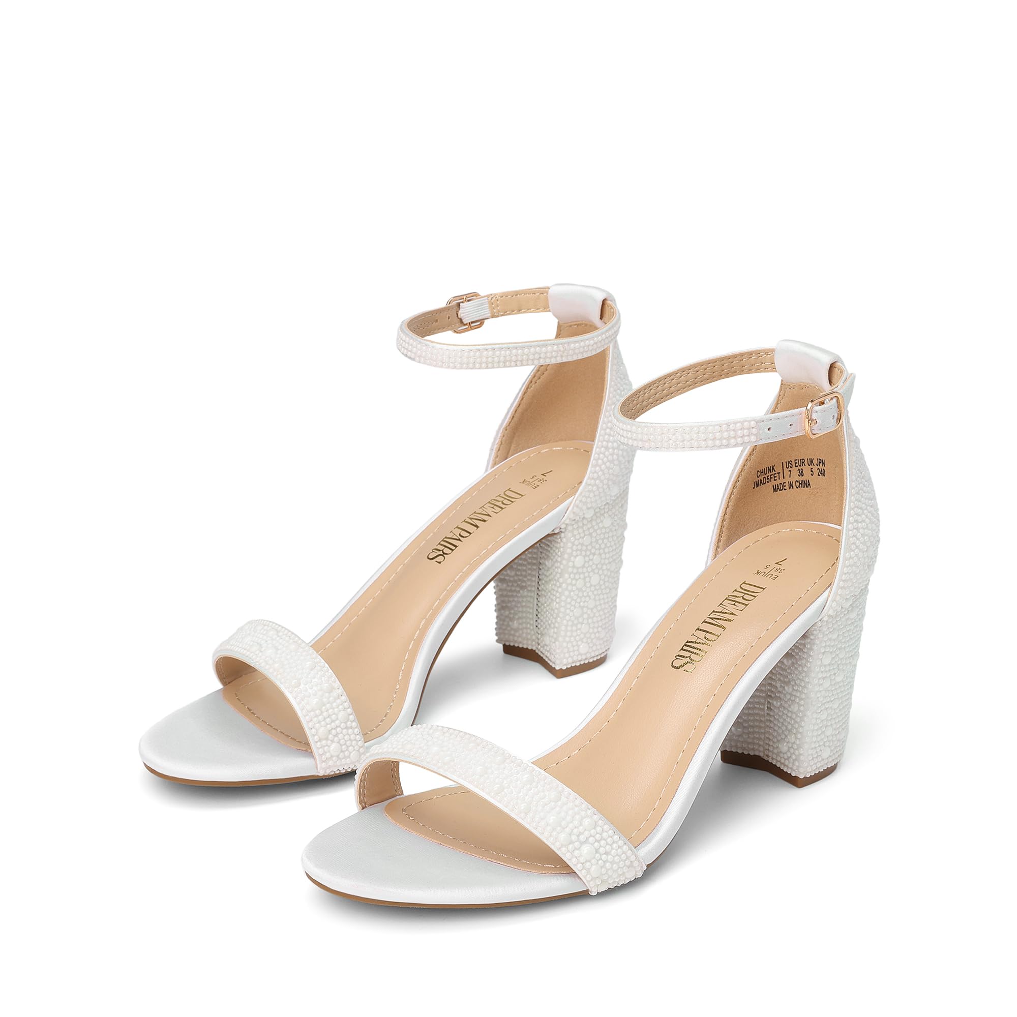 DREAM PAIRS Women's Chunky Block Heel Sandals
