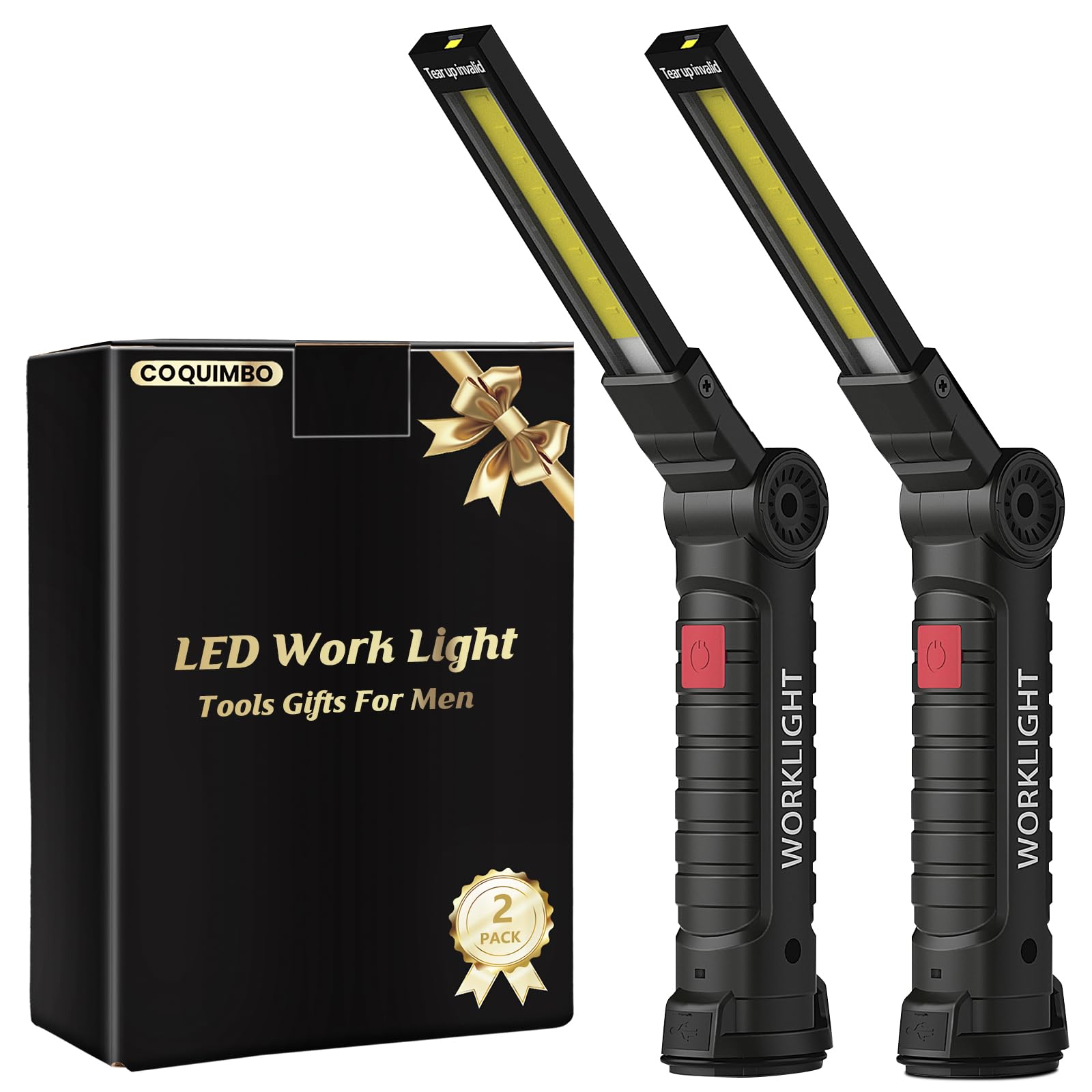 Coquimbo Work Light LED Torch Rechargeable, Christmas Dad Gifts for Men Him | Me