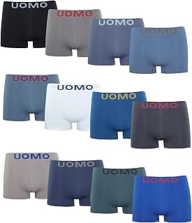 Channo Men's Soft Elastic Comfortable Seamless Nylon Boxer Shorts - Uomo Collection