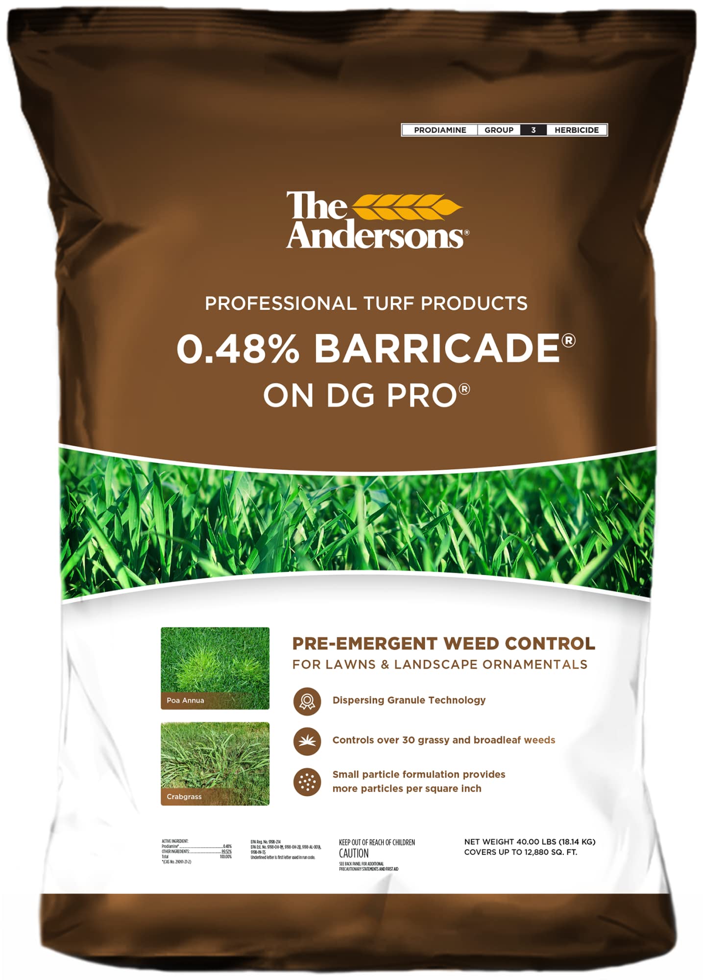The Andersons Barricade Professional-Grade Granular Pre-Emergent Weed Control - 