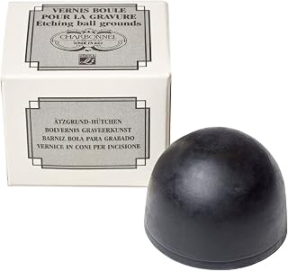 Charbonnel Professional Etching Additive, Lamour Hard Ball Ground Solid | Durable Ground Coating, Acid-Resistant Formula, Fine Detail Etching, Professional Printmaking Supply, Solid Ground