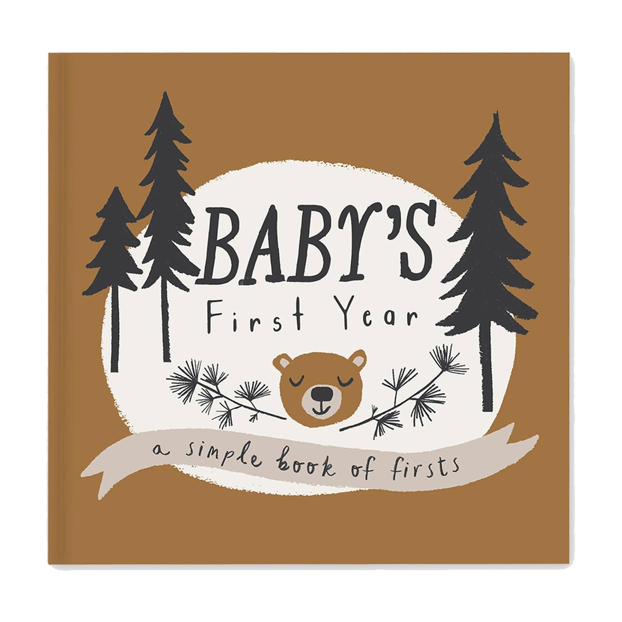 Baby Boy Memory Book - First Year Milestone Keepsake Journal & Photo Album with 
