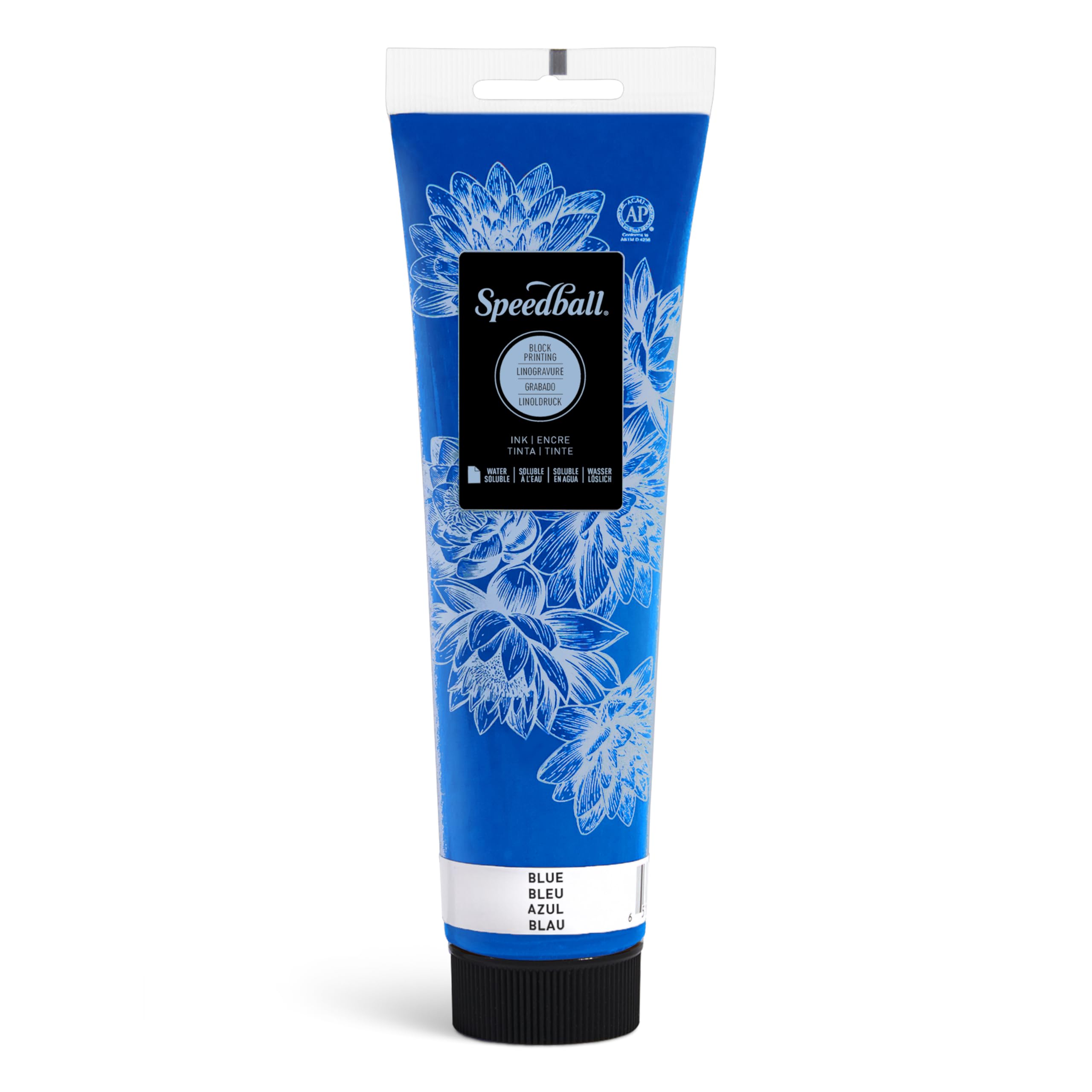 Speedball Water-Soluble Block Printing Ink, 5-Ounce Tube (Blue)