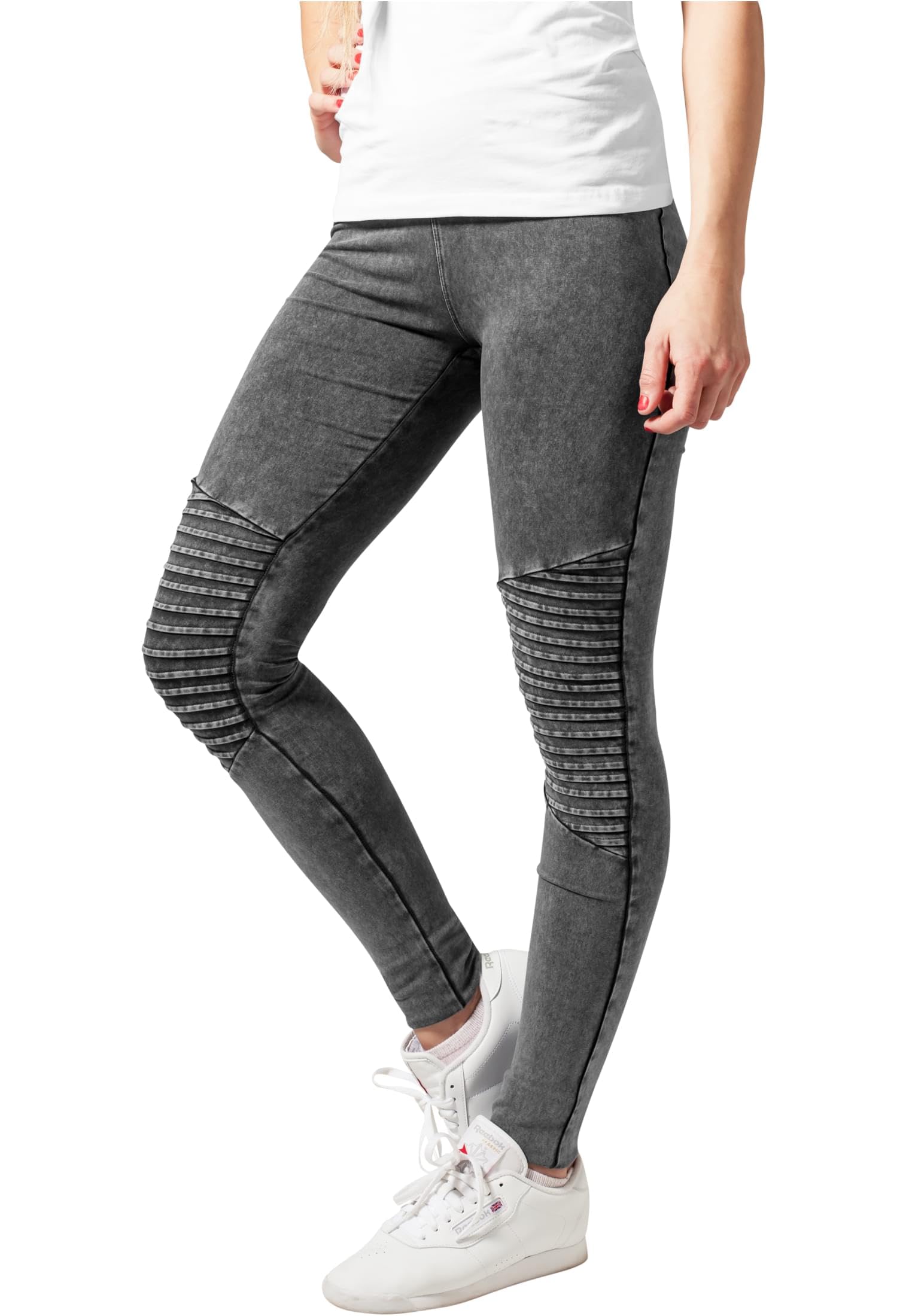 URBAN CLASSICS Women's Denim Jersey Leggings Elastic Female Sports Trousers Casu