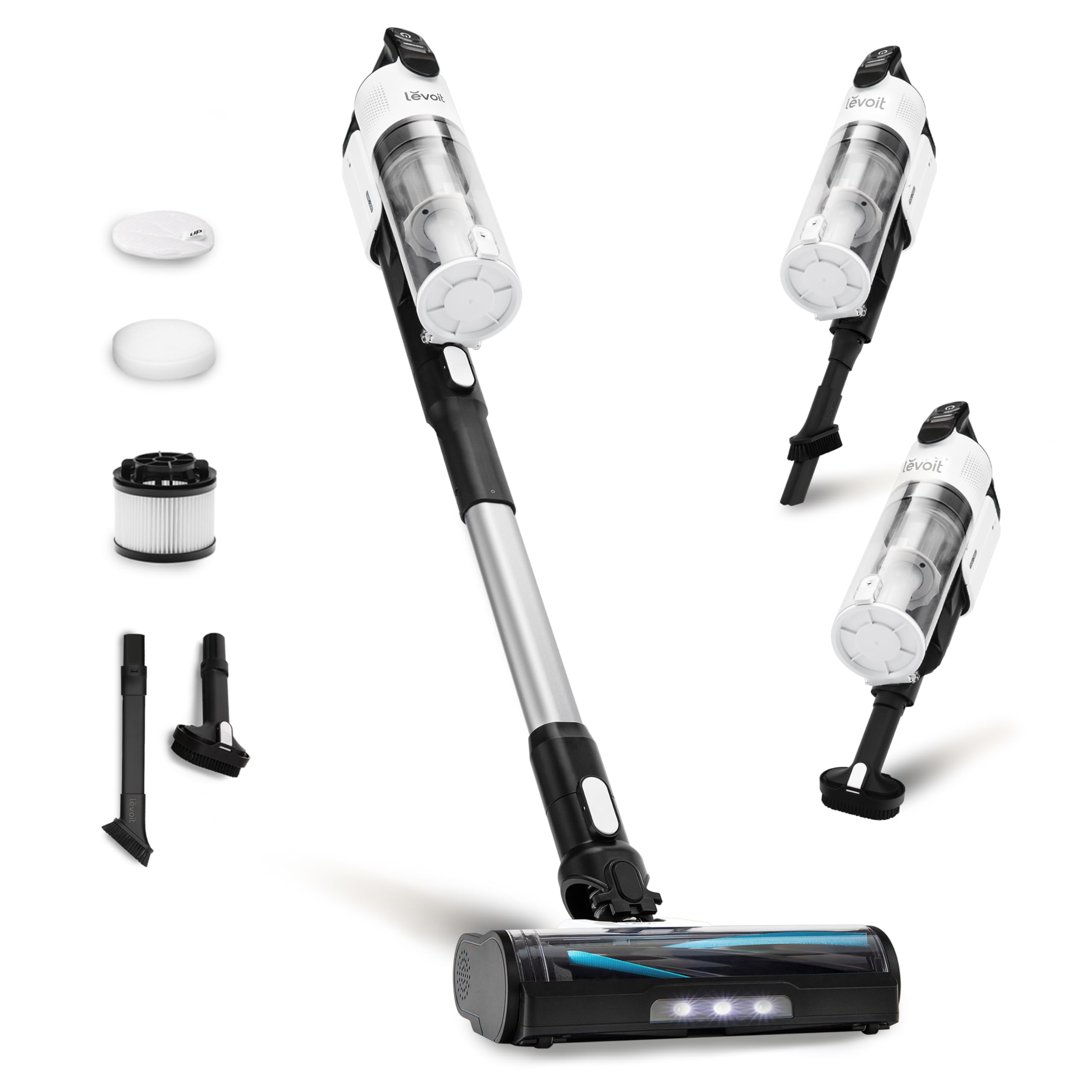 Levoit Cordless Vacuum Cleaner, Anti-Tangle for Pet Hair, Up to 50 Minutes | Pow