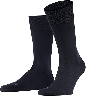 FALKE Men's Sensitive Berlin Socks Wide Tops For A Soft Grip On The Leg Suitable For Diabetics For Everyday Work Breathable Climate-Regulating Odour-Neutralising Wool Cotton 1 Pair